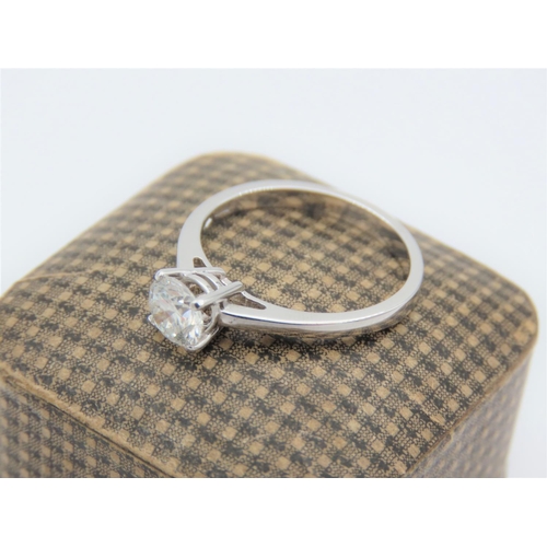 232 - 18 Carat White Gold Solitaire Diamond Ring Diamond Approximately 0.75 Carat of High Colour Ring Size... 