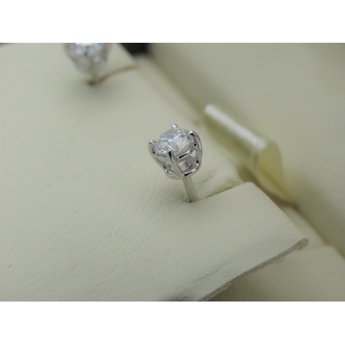 234 - Pair of Diamond Stud Earrings Mounted on 18 Carat White Gold Total Diamond Weight 0.6 Carats Attract... 