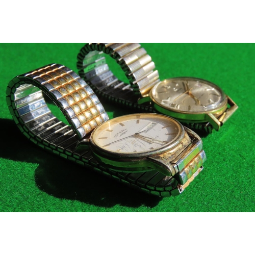 442 - Two Gentleman's Wristwatches Rotary and Enicar Date Apertures to Both