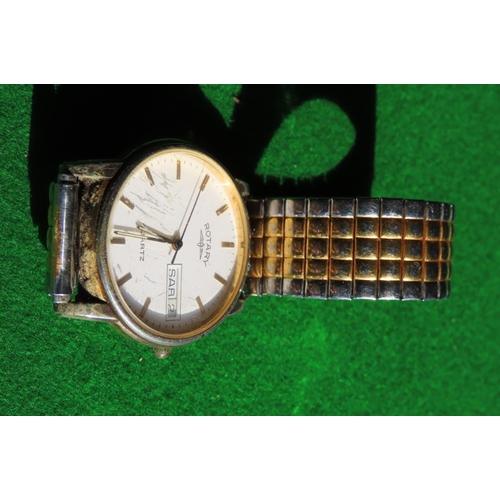 442 - Two Gentleman's Wristwatches Rotary and Enicar Date Apertures to Both