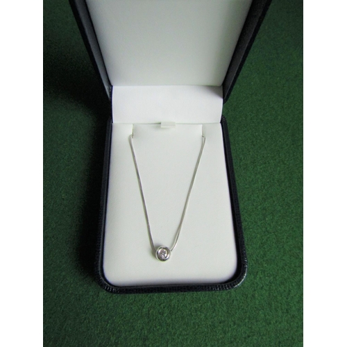 463 - 18 Carat White Gold Ladies Pendant Necklace Diamond Set Chopard Design of Attractive Colour Necklace... 