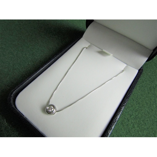 463 - 18 Carat White Gold Ladies Pendant Necklace Diamond Set Chopard Design of Attractive Colour Necklace... 