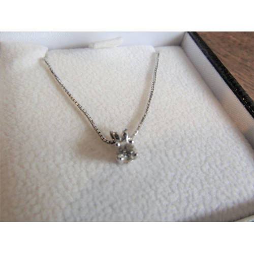 467 - Saphir Ladies Diamond Pendant Necklace Further Mounted on 18 Carat White Gold Chain