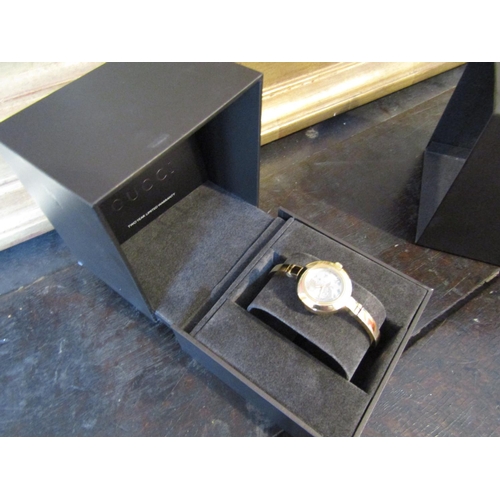 468 - Gucci Designer Ladies Wristwatch Attractive Form Contained within Original Presentation Box and Case... 