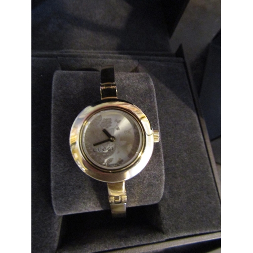 468 - Gucci Designer Ladies Wristwatch Attractive Form Contained within Original Presentation Box and Case... 