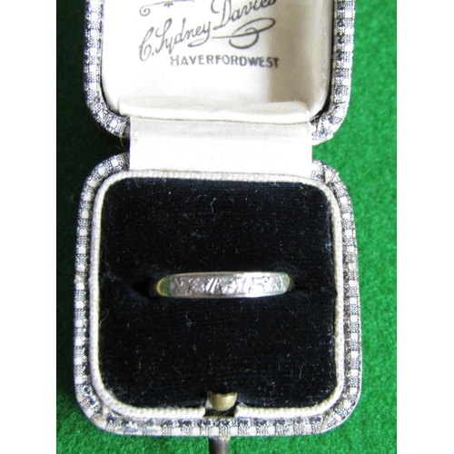 483 - 18 Carat Yellow Gold and Platinum Set Diamond Ring Circa 1950