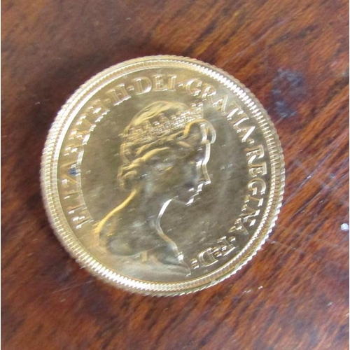 69 - Full Gold George and the Dragon Sovereign Dated 1981