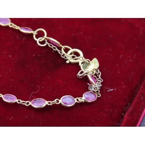 70 - 18 Carat Yellow Gold Ladies Bracelet with Ruby Set Gemstones
Please Note: The Next 29 Lots Come From... 