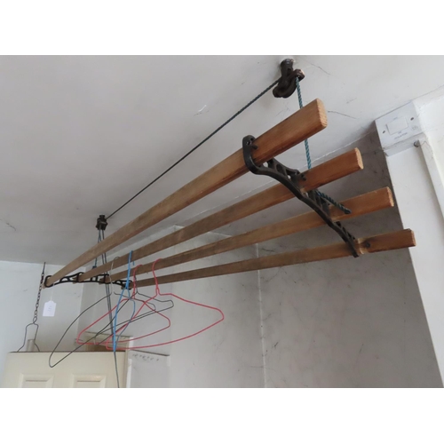 1131 - Pully Mounted Airer Approximately 46 Inches Long