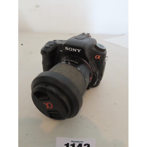 1143 - Sony A200 Digital Camera with Two Lens and Original Carry Case Original Box Present