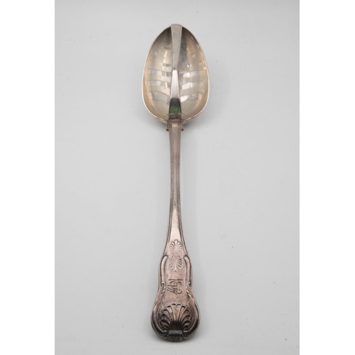 1073 - Georgian Kings Pattern Straining Spoon