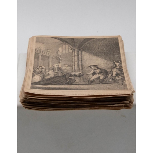 1075 - Unusual Set of Engraved Scenes Card Size