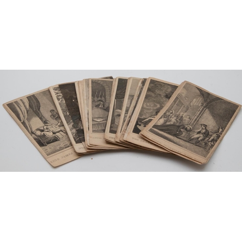 1075 - Unusual Set of Engraved Scenes Card Size