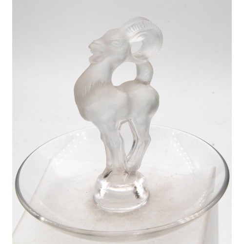 1080 - Lalique Crystal Pin Rest Central Figural Decoration