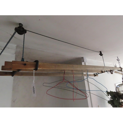 1131 - Pully Mounted Airer Approximately 46 Inches Long