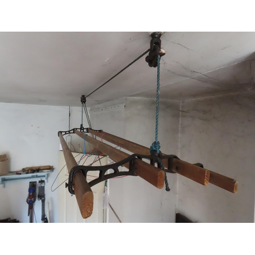 1131 - Pully Mounted Airer Approximately 46 Inches Long