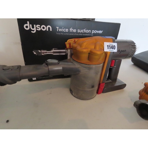 1140 - Dyson Handheld Vacuum Cleaner with Original Box and Another of the Same for Parts