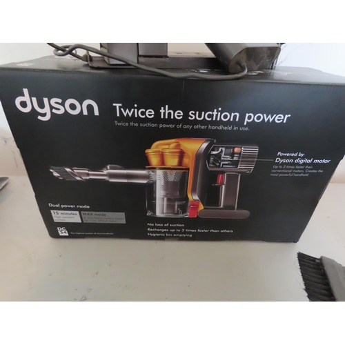 1140 - Dyson Handheld Vacuum Cleaner with Original Box and Another of the Same for Parts