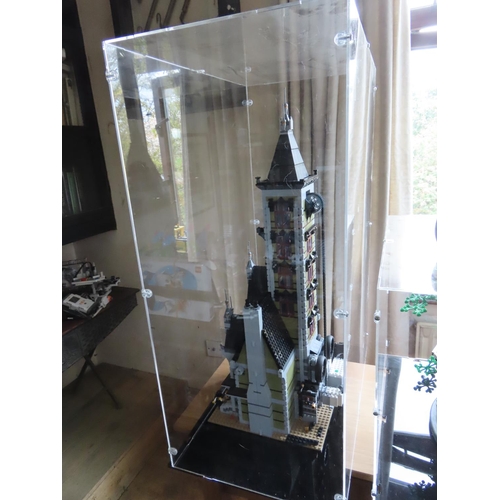 116 - Lego Haunted House Set 10273 Complete in Perspex Case Approximately 29 Inches High x 21 Inches Wide ... 