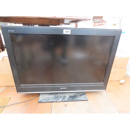 1210 - Sony Bravia Flat Screen TV 32 Inch Screen