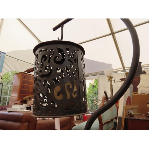 1214 - Collection of Candle Holders and Lanterns Tallest Approximately 36 Inches High