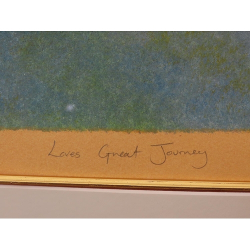 1215 - Lithograph Titled Great Journey Limited Edition Number 58 of 275 Signed Lower Right Framed and Glaze... 