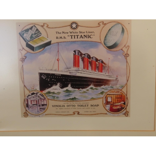 1216 - Two Framed Titanic Prints 30 Inches x 24 Inches