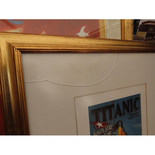 1216 - Two Framed Titanic Prints 30 Inches x 24 Inches