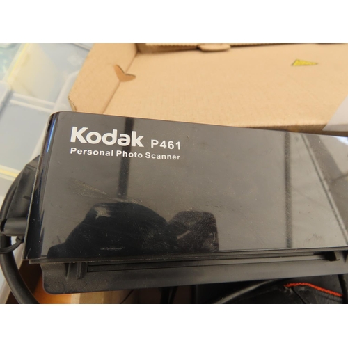 1217 - Kodak P461 Personal Photo Scanner Together with Other Electrical Items in Box