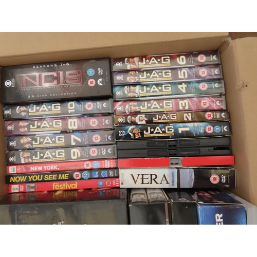 1229 - Quantity of VHS and DVDs Including Box Sets