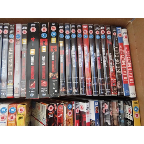 1231 - Large Box Containing DVDs to Include Mostly TV Box Sets