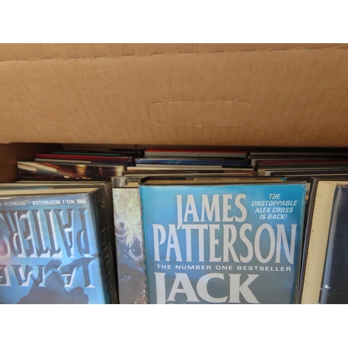 1233 - Large Box of Mainly Hardback Popular Fiction to Include James Patterson etc.