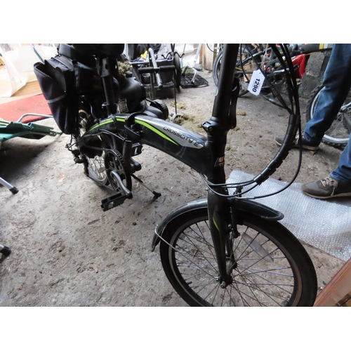 1290 - Cross City Correro Electric Folding Bicycle Lacks Charging Cables and Key etc.