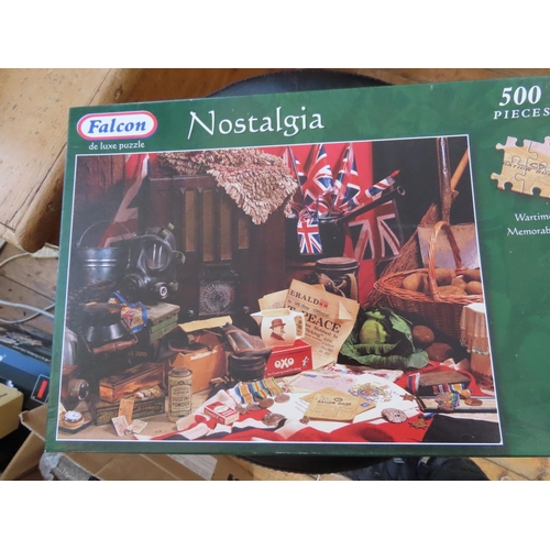 1323 - Four Vintage Jigsaw Puzzles As Photographed