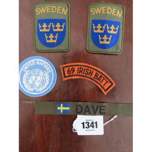 1341 - Small Collection of Vintage Irish Army Patches As Photographed