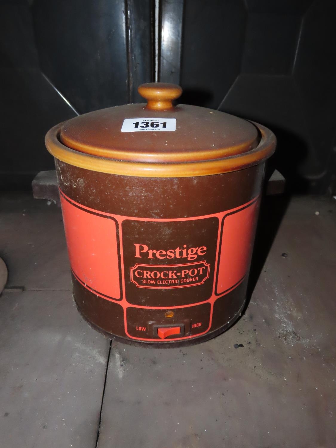 Vintage Prestige Crock Pot Slow Cooker 12 Inches Tall