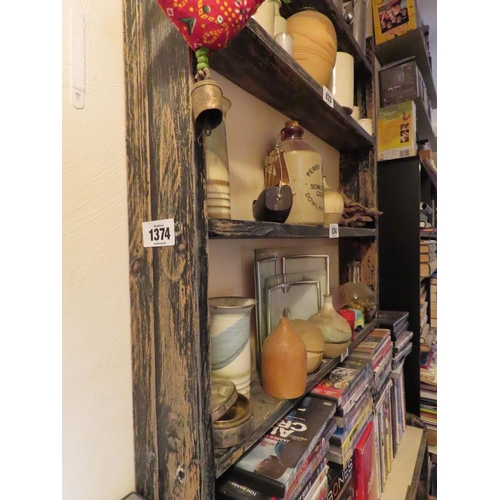 1374 - Three Shelf Wall Unit 27 Inches Wide x 35 Inches Tall