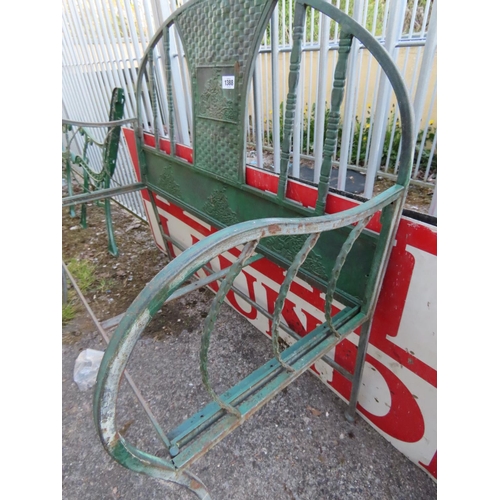 1388 - Copper Framed Garden Bench 41 Inches Wide x 40 Inches Tall