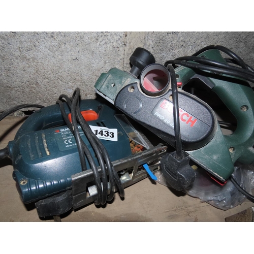 1433 - Black and Decker Jigsaw Together with Bosch Sander