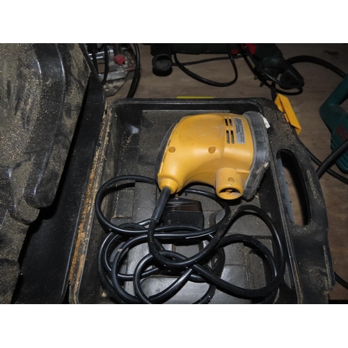 1441 - Electric Palm Sander in Case Together with Stanley Compartment Case Containing Various Accessories