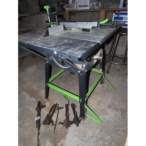 1458 - Evolution Table Saw 38 Inches x 27 Inches x 32 Inches High