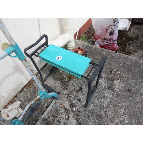 1481 - Sack Truck and Garden Seat Two Items in Lot