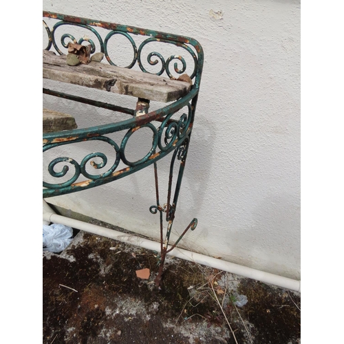 1482 - Metal Frame Greenhouse Table Approximately 32 Inches Tall