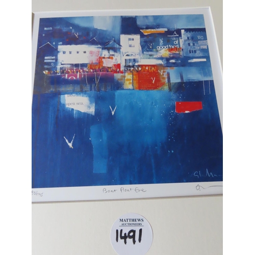 1491 - Two Limited Edition Digital Prints Mounted with Signature and Numbered