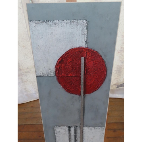 170 - Acrylic on Canvas Signed Lower Right 40 Inches x 14 Inches