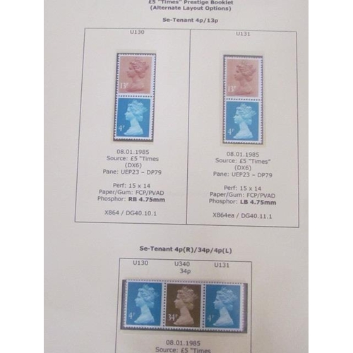 1704 - Again 4p Machin Definitive Harrison Printed Issues As Photographed with Blank Pages  Unused, Mint Co... 