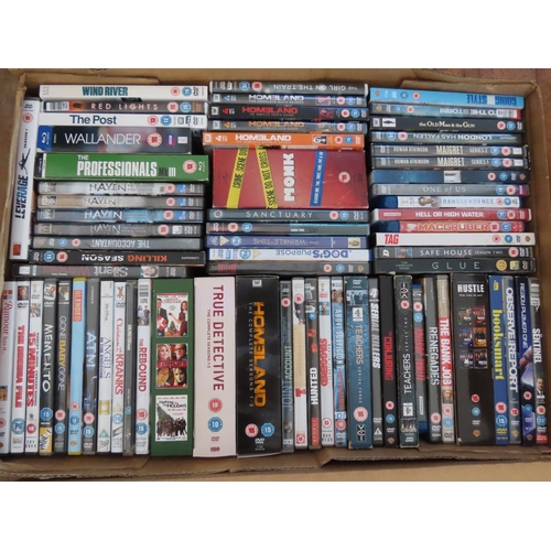 173 - Two Large Boxes of DVDs As Photographed