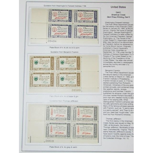 1730 - United States Stamps Depicting Different Figures in Politics, Writings, Inventions and War