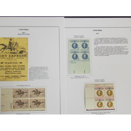 1730 - United States Stamps Depicting Different Figures in Politics, Writings, Inventions and War