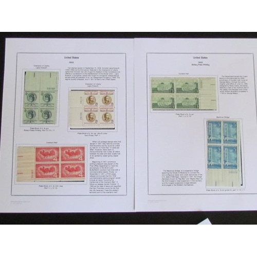 1731 - United States Stamps Depicting Different Figures in Politics, Writings, Inventions and War